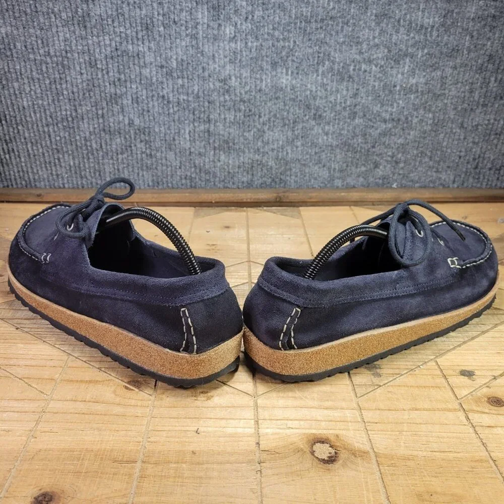 🔥Birkenstock Edson Men's 11 Night Blue Suede Comfort Loafers Shoes 1013420